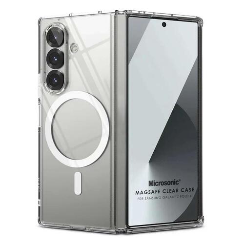 Microsonic Samsung Galaxy Z Fold 6 Kılıf MagSafe Clear Soft Şeffaf
