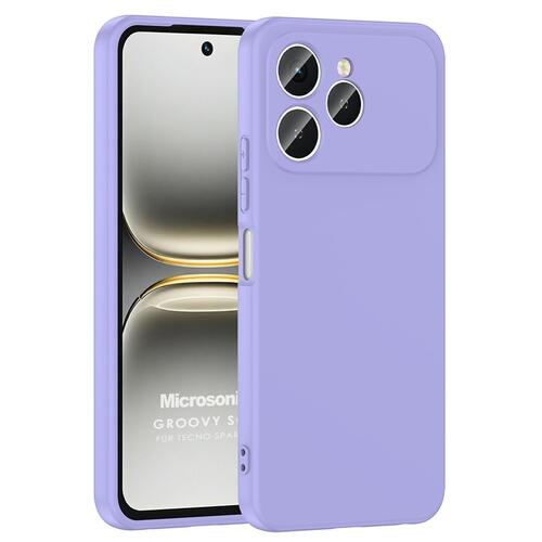 Microsonic TECNO Spark 40 Kılıf Groovy Soft Lila