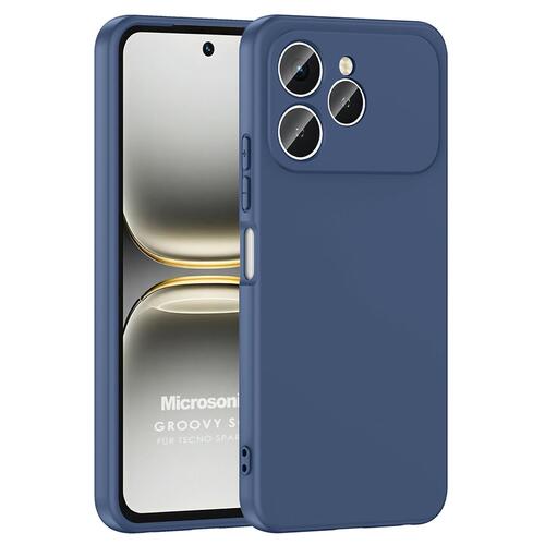 Microsonic TECNO Spark 40 Kılıf Groovy Soft Lacivert