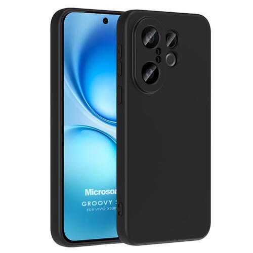 Microsonic Vivo X200 FE 5G Kılıf Groovy Soft Siyah