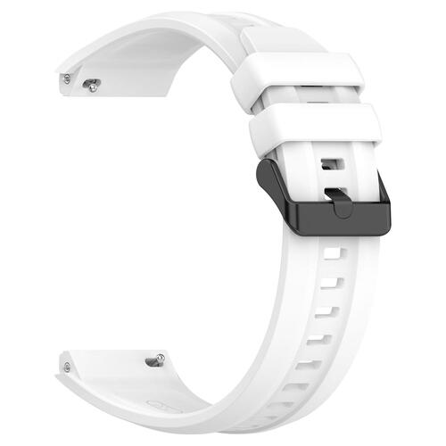 Microsonic Huawei Watch GT5 Pro 42mm Kordon, Silicone SwiftBands Beyaz