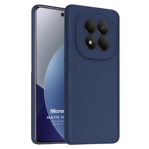 Microsonic Matte Silicone Xiaomi Redmi Note 15 Pro 4G Kılıf Lacivert
