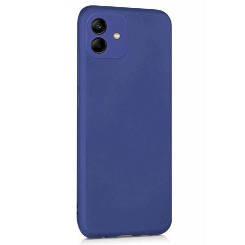 Microsonic Matte Silicone Samsung Galaxy A04 Kılıf Lacivert