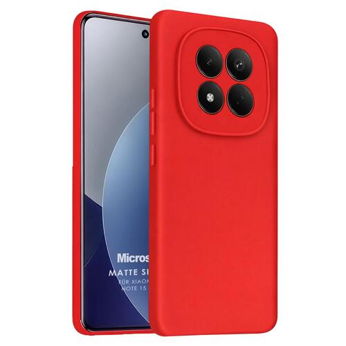 Microsonic Matte Silicone Xiaomi Redmi Note 15 Pro 4G Kılıf Kırmızı