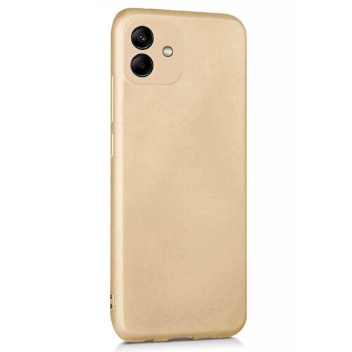 Microsonic Matte Silicone Samsung Galaxy A04 Kılıf Gold