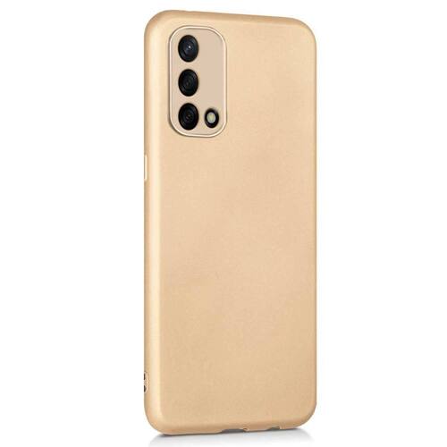 Microsonic Matte Silicone Oppo A74 4G Kılıf Gold