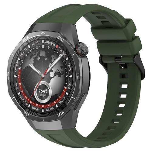 Microsonic Huawei Watch GT5 Pro 46mm Kordon, Silicone SwiftBands Koyu Yeşil