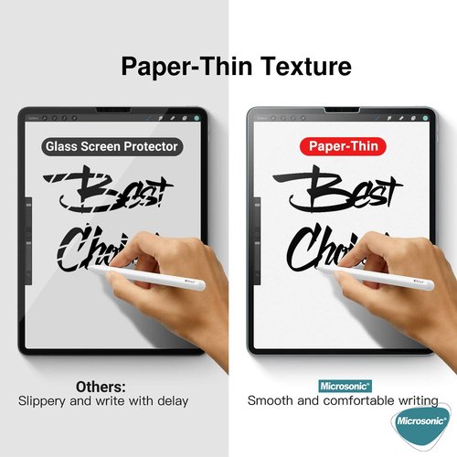 Microsonic Samsung Galaxy Tab A9 Plus Paper Feel Kağıt Dokulu Mat Ekran Koruyucu