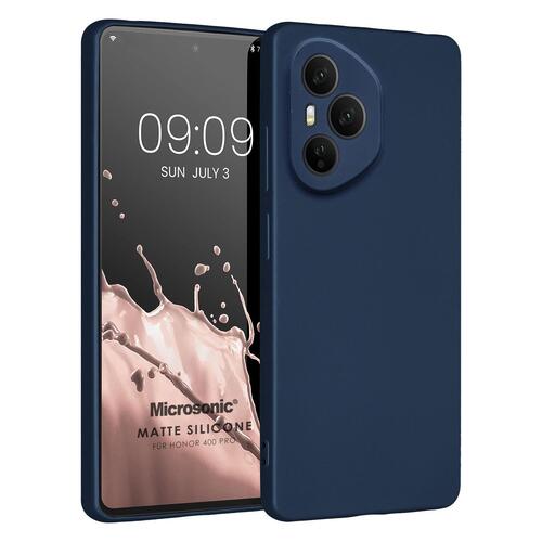 Microsonic Matte Silicone Honor 400 Pro Kılıf Lacivert
