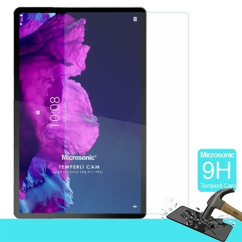 Microsonic Lenovo Tab P11 Pro TB-J706F Tempered Glass Cam Ekran Koruyucu