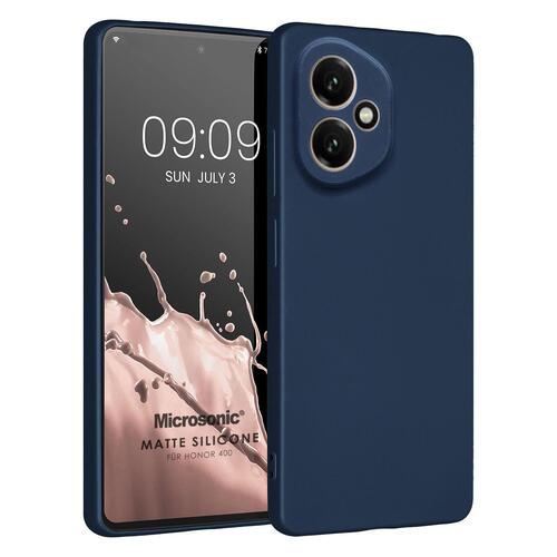 Microsonic Matte Silicone Honor 400 Kılıf Lacivert