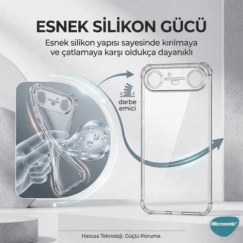 Microsonic TECNO Spark Slim 5G Kılıf Shock Absorbing Şeffaf