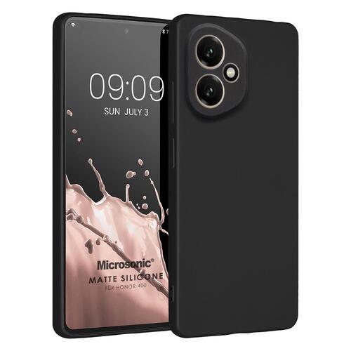 Microsonic Matte Silicone Honor 400 Kılıf Siyah