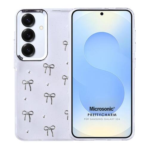 Microsonic Samsung Galaxy S24 Plus Kılıf PrettyCharm Bow
