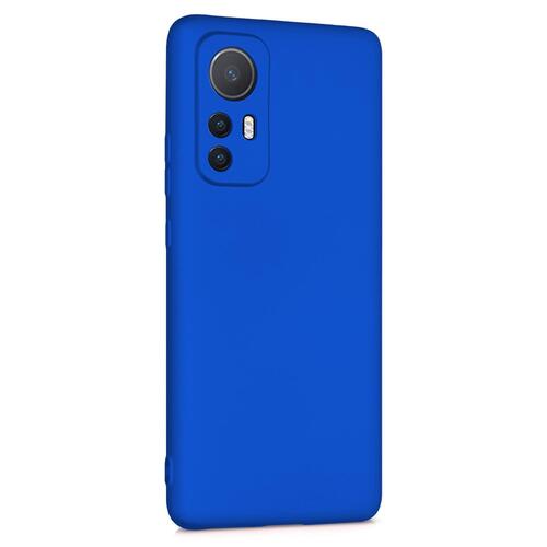 Microsonic Matte Silicone Xiaomi Mi 12 Lite Kılıf Mavi