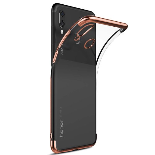 Microsonic Huawei Honor Play Kılıf Skyfall Transparent Clear Rose Gold