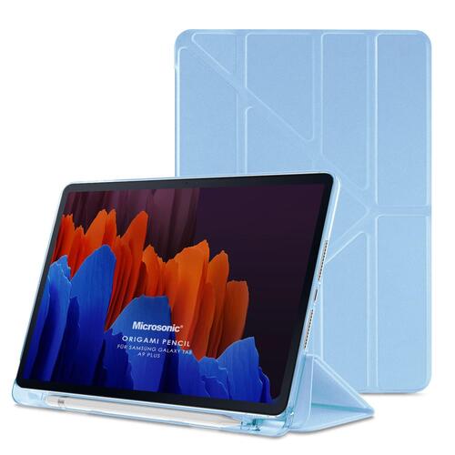 Microsonic Samsung Galaxy Tab A11 Plus Kılıf Origami Pencil Mavi