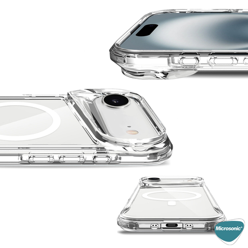 Microsonic Apple iPhone 17 Air Kılıf MagSafe Trex Bumper Şeffaf