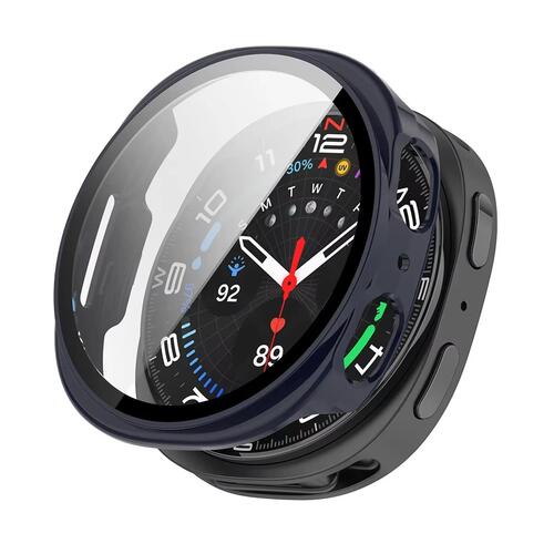 Microsonic Samsung Galaxy Watch 8 44mm Kılıf Matte Premium Slim WatchBand Lacivert