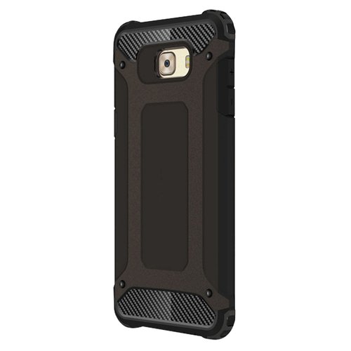 Microsonic Samsung Galaxy C7 Pro Kılıf Rugged Armor Siyah