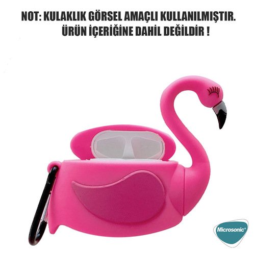 Microsonic Apple AirPods 1. Nesil / 2. Nesil Kılıf Flamingo