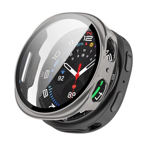 Microsonic Samsung Galaxy Watch 8 44mm Kılıf Matte Premium Slim WatchBand Titanyum