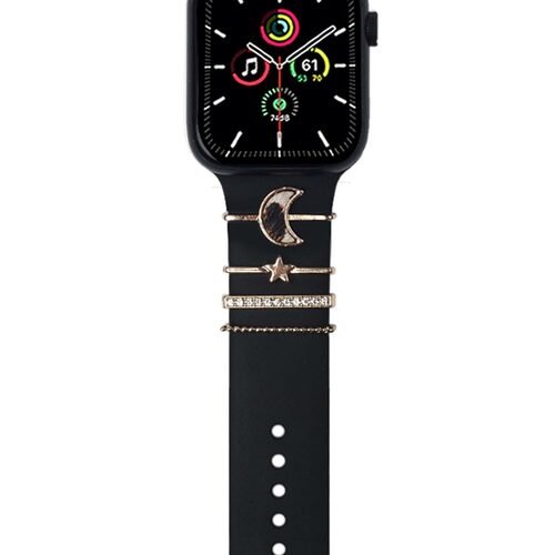 Microsonic Apple Watch 4 44mm Kordon Aksesuarı Crescent and Star Charm