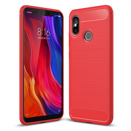 Microsonic Xiaomi Mi 8 Kılıf Room Silikon Kırmızı