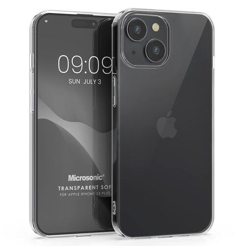 Microsonic Apple iPhone 15 Plus Kılıf Transparent Soft Şeffaf