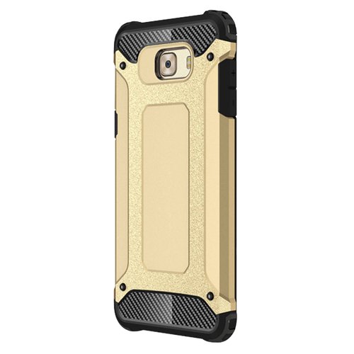 Microsonic Samsung Galaxy C7 Pro Kılıf Rugged Armor Gold