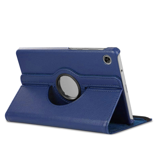 Microsonic Samsung Galaxy Tab A11 Plus Kılıf 360 Rotating Stand Deri Lacivert
