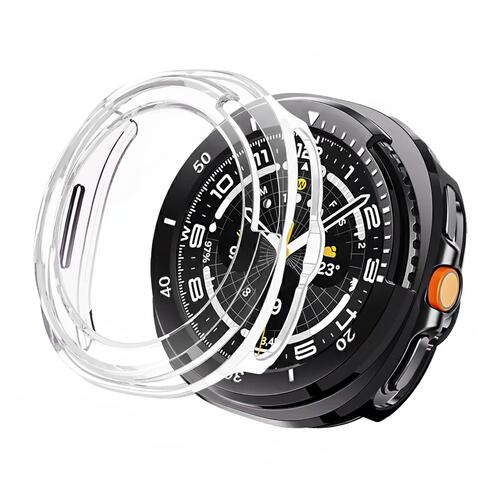 Microsonic Samsung Galaxy Watch 8 Classic 46mm Kılıf Matte Premium Slim WatchBand Şeffaf