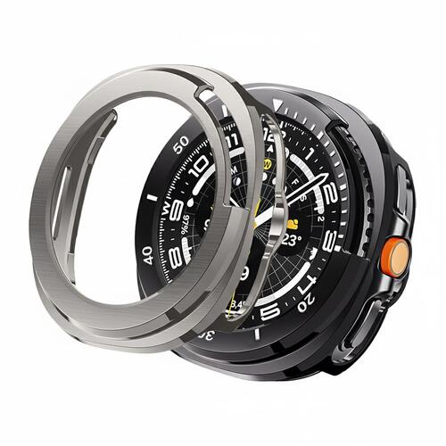 Microsonic Samsung Galaxy Watch 8 Classic 46mm Kılıf Matte Premium Slim WatchBand Titanyum