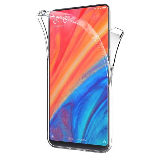 Microsonic Xiaomi Mi Mix 2S Kılıf 6 tarafı tam full koruma 360 Clear Soft Şeffaf