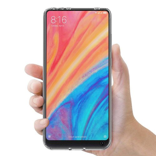 Microsonic Xiaomi Mi Mix 2S Kılıf 6 tarafı tam full koruma 360 Clear Soft Şeffaf