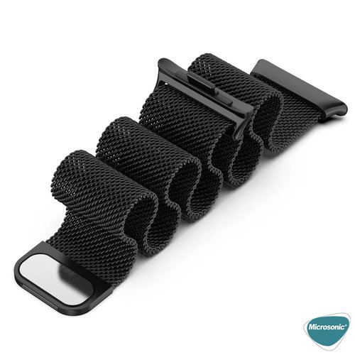Microsonic Xiaomi Smart Band 9 Pro Milanese Loop Kordon Siyah