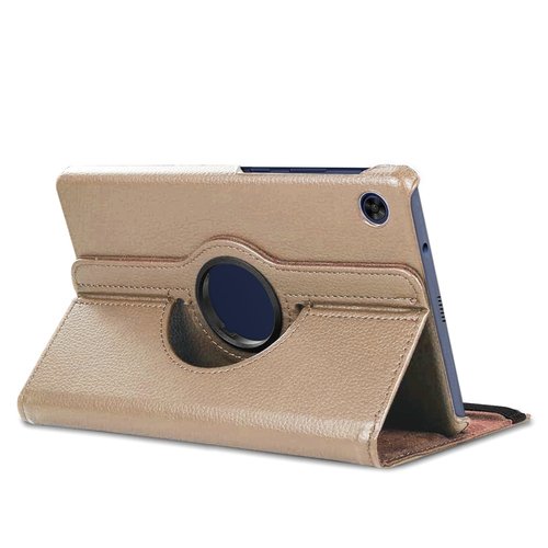 Microsonic Huawei MatePad T8 8'' Kılıf 360 Rotating Stand Deri Gold