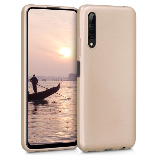 Microsonic Matte Silicone Huawei P Smart Pro Kılıf Gold