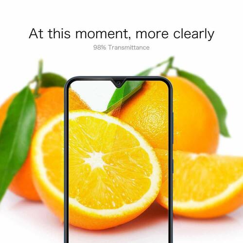 Microsonic Samsung Galaxy A20 Tam Kaplayan Temperli Cam Ekran koruyucu Siyah