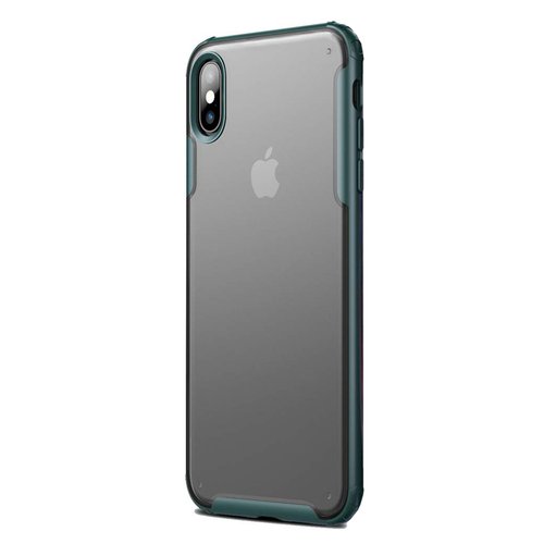 Microsonic Apple iPhone XS Max Kılıf Frosted Frame Yeşil