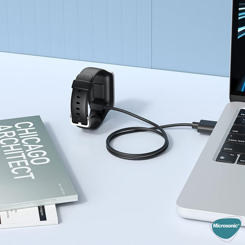Microsonic Xiaomi Poco Watch Manyetik USB Şarj Kablosu Siyah