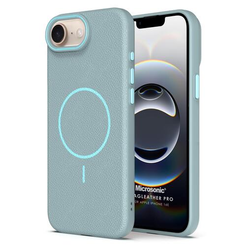 Microsonic Apple iPhone 17e Kılıf MagLeather Pro Mavi