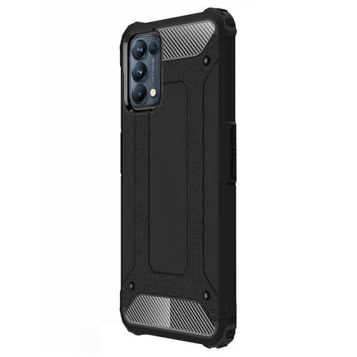 Microsonic Oppo Reno 5 5G Kılıf Rugged Armor Siyah