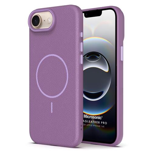 Microsonic Apple iPhone 17e Kılıf MagLeather Pro Lila
