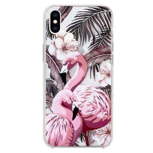 Microsonic iPhone XS Max Desenli Kılıf Flamingo