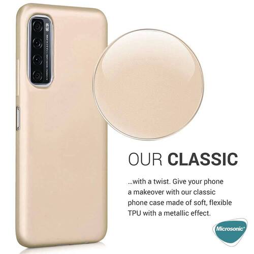 Microsonic Matte Silicone TCL 20 SE Kılıf Gold