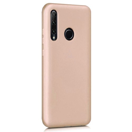 Microsonic Matte Silicone Huawei Honor 20 Lite Kılıf Gold