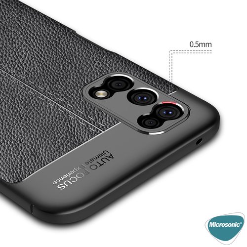 Microsonic Realme 7 Pro Kılıf Deri Dokulu Silikon Kırmızı