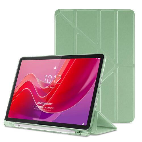 Microsonic Lenovo Idea Tab Pro 12.7 TB-373FU Kılıf Origami Pencil Açık Yeşil