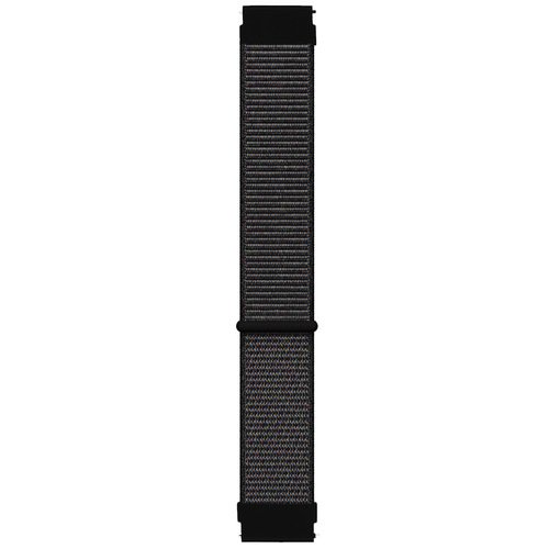 Microsonic Samsung Galaxy Watch 7 44mm Hasırlı Kordon Woven Sport Loop Siyah